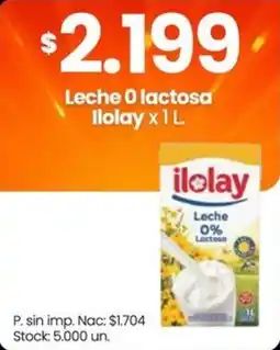Changomas Ilolay leche 0 lactosa oferta