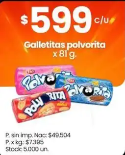Changomas Polvarita galletitas polvorita oferta
