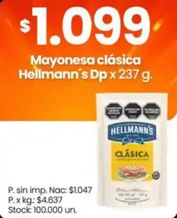 Changomas Hellmann's mayonesa clásica oferta