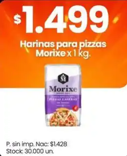 Changomas Morixe harinas para pizzas oferta