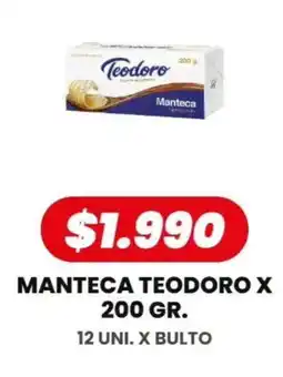 Autoservicio Capo Teodoro manteca oferta