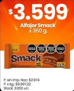 Changomas Smack alfajor oferta