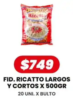 Autoservicio Capo Ricatto pastas secas oferta