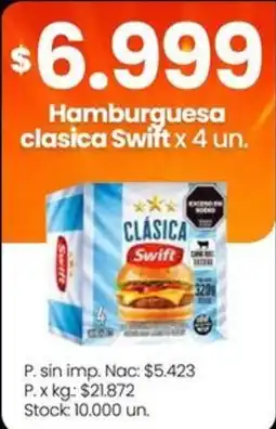 Changomas Swift hamburguesa clasica oferta