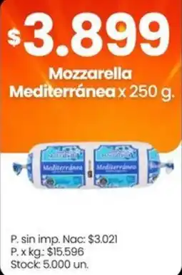 Changomas Mozzarella Mediterránea oferta