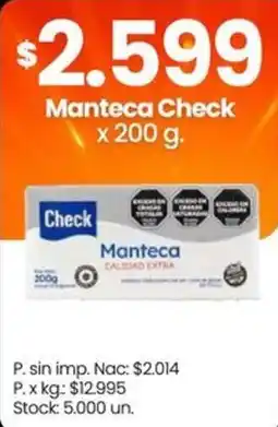 Changomas Check manteca oferta