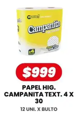Autoservicio Capo Campanita papel hig. texturado oferta