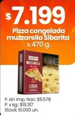 Changomas Sibarita pizza congelada muzzarella oferta
