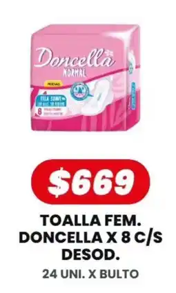 Autoservicio Capo Doncella toalla fem. oferta