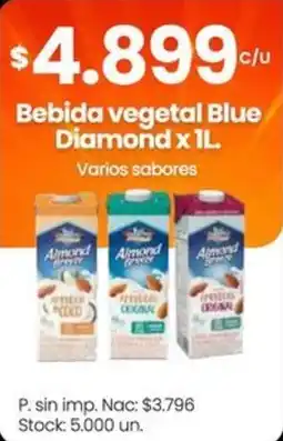 Changomas Almond breeze bebida vegetal blue diamond oferta