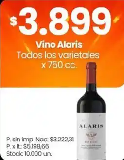 Changomas Alaris vino oferta