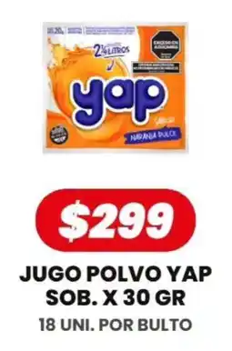 Autoservicio Capo Yap jugo polvo oferta