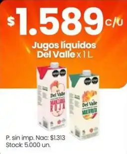 Changomas Del Valle jugos líquidos oferta