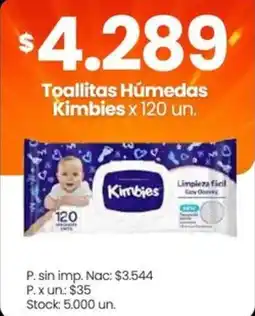 Changomas Kimbies toallitas húmedas oferta