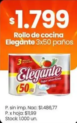 Changomas Elegante rollo de cocina oferta