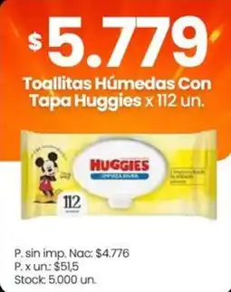 Changomas Huggies toallitas húmedas con tapa oferta