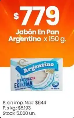 Changomas Argentino jabón en pan oferta