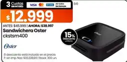 Changomas Oster sandwichera oferta