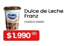 Piantoni Supermayorista Franz dulce de leche clásico oferta