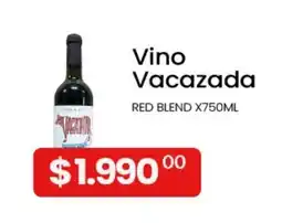 Piantoni Supermayorista Vacazada vino red blend oferta