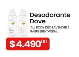 Piantoni Supermayorista Dove desodorante all body deo lavender / raspberry oferta