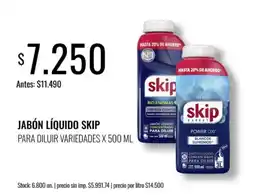 Supermercados Tadicor Skip jabón líquido para diluir variedades oferta