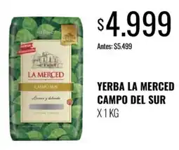 Supermercados Tadicor La merced yerba mate campo del sur oferta