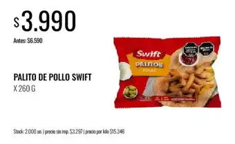 Supermercados Tadicor Swift palitos de pollo oferta
