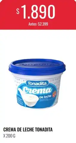 Supermercados Tadicor Tonadita crema de leche oferta