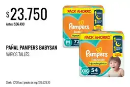Supermercados Tadicor Pampers pañal babysan oferta