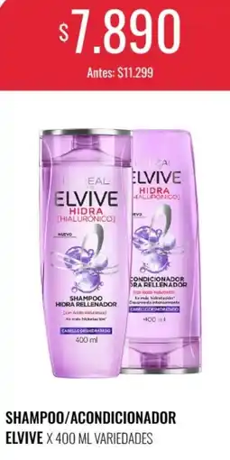 Supermercados Tadicor Elvive shampoo/ acondicionador oferta