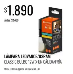 Supermercados Tadicor Ledvance lampara classic bulbo oferta