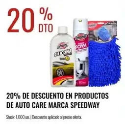 Supermercados Tadicor Speedway productos de auto care oferta