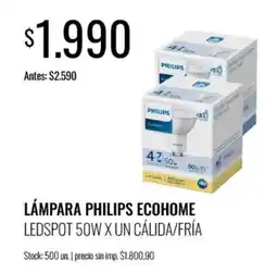 Supermercados Tadicor Philips lampara ecohome ledspot 50w oferta
