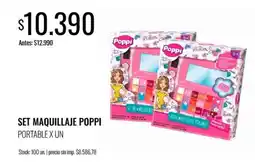 Supermercados Tadicor Poppi set maquillaje portable oferta