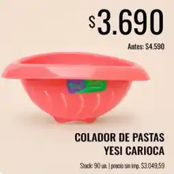 Supermercados Tadicor Yesi carioca colador de pastas oferta