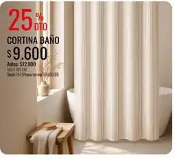 Supermercados Tadicor Cortina baño oferta