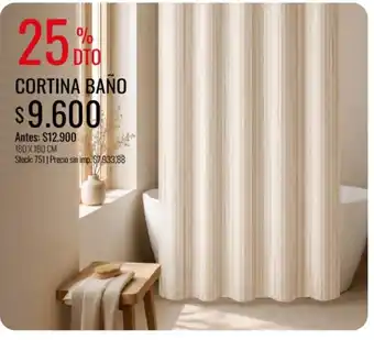Supermercados Tadicor Cortina baño oferta