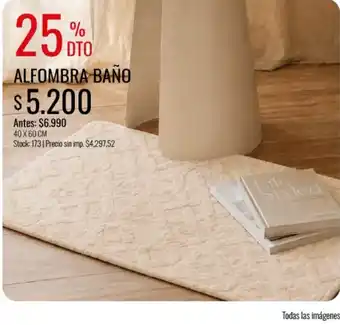 Supermercados Tadicor Alfombra baño oferta