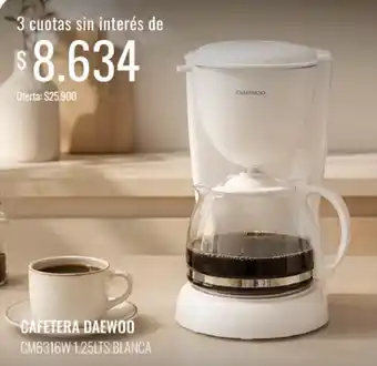 Supermercados Tadicor Daewoo cafetera oferta