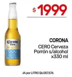 Nini Mayorista Corona cero cerveza porrón s/alcohol oferta