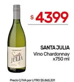 Nini Mayorista Santa julia vino chardonnay oferta