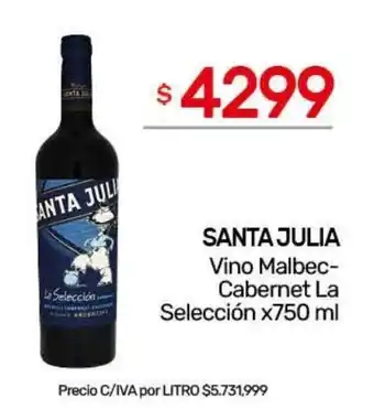 Nini Mayorista Santa julia vino malbec- cabernet la selección oferta