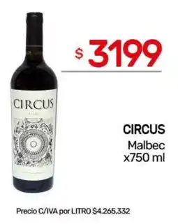 Nini Mayorista Circus malbec oferta