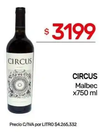 Nini Mayorista Circus malbec oferta