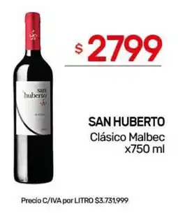 Nini Mayorista San huberto clásico malbec oferta