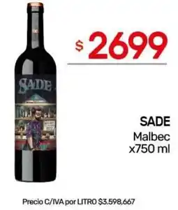Nini Mayorista Sade malbec oferta