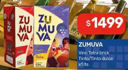 Nini Mayorista Zumuva vino tetra brick tinto/tinto dulce oferta