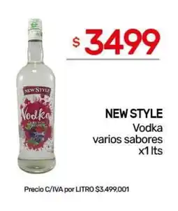 Nini Mayorista New style vodka varios sabores oferta