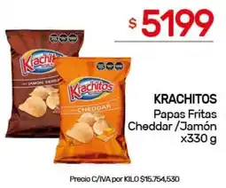 Nini Mayorista Krachitos papas fritas cheddar/jamón oferta